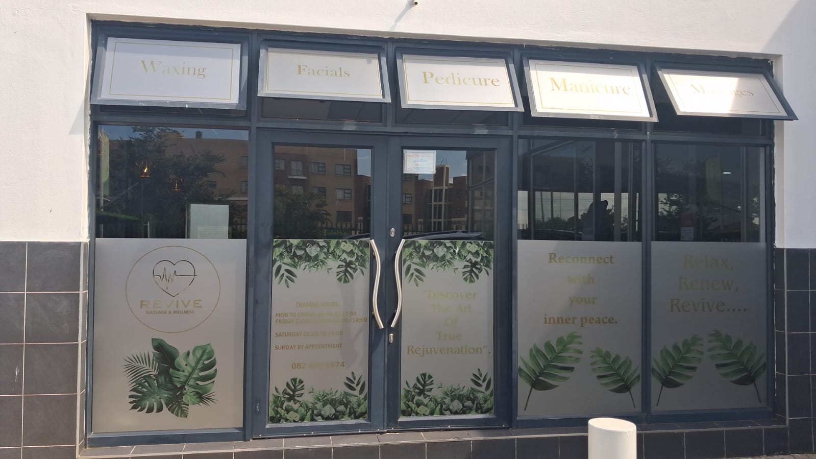 Revive Massage and Wellness storefront in Lenasia